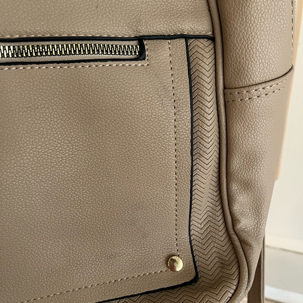 Montana West Faux Leather Backpack with Tassel Pocket - Picture 4 of 14